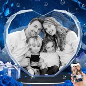3D Crystal Photo, Personalized Gifts For Father, Dad, Women, Her, Wife, Girlfriend, Laser Engraved Custom Picture Gifts (Option: XXLarge)