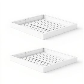 Pull Out Cabinet Organizer, 2 Pack Expandable Width (12.2"-18.9"), 20.47" Deep Pull Out Drawers for Cabinets (Default: Default)