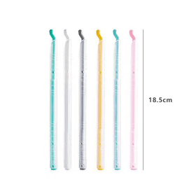 Food bag sealing sticks, reusable sealing rods for snack and dry food bags, tight sealing   preserves freshness and locks in flavor (Style: 18.5cm transparent white casing)